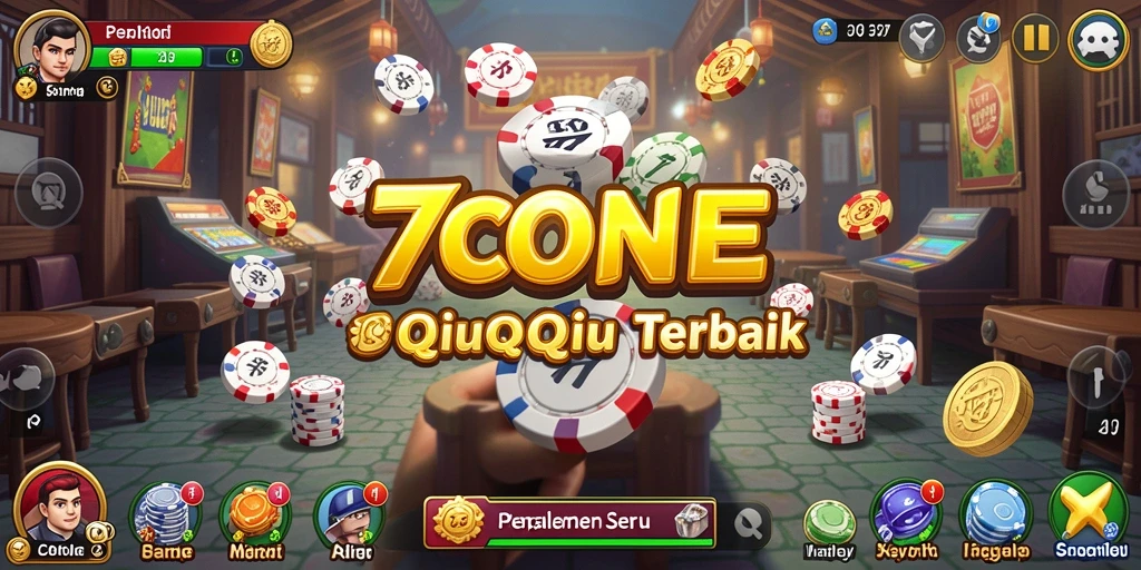 Screenshot gameplay QiuQiu dalam aplikasi 7CONE.