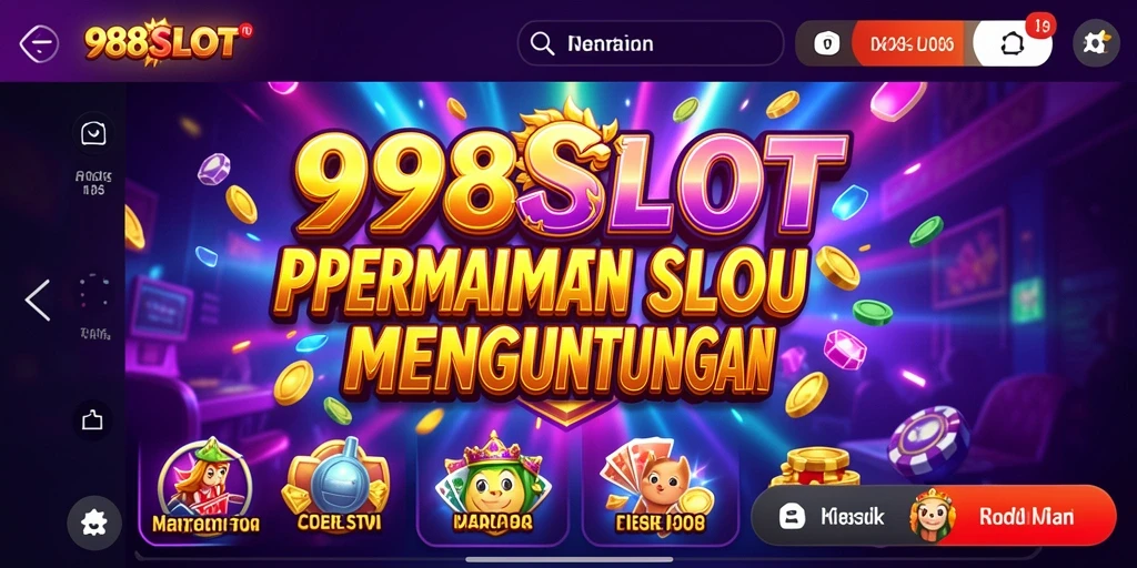 Tampilan menarik gameplay di 988SLOT dengan mesin slot yang beragam.
