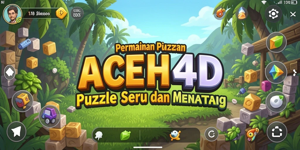 Tampilan gameplay seru di ACEH4D dengan berbagai puzzle menantang.