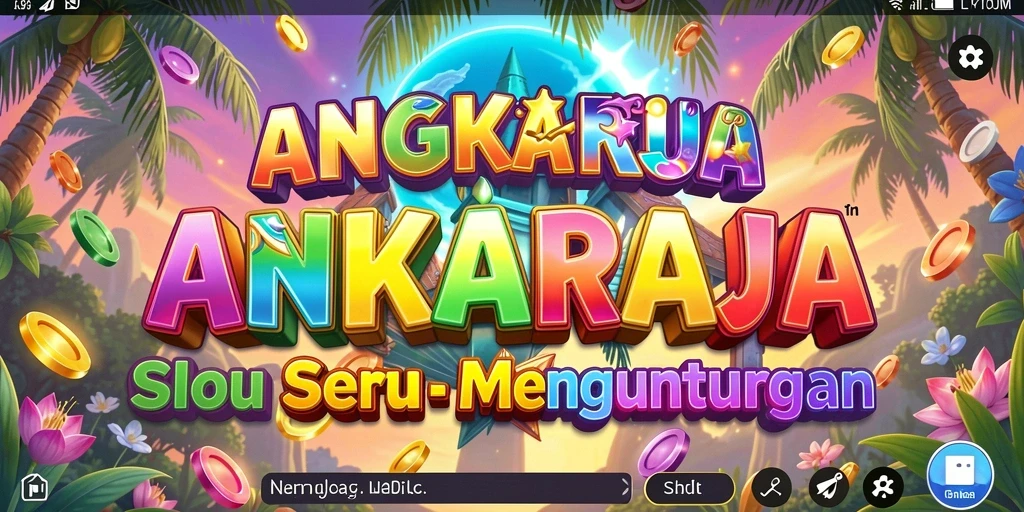 Tampilan gameplay memukau dari ANGKARAJA dengan simbol keberuntungan.