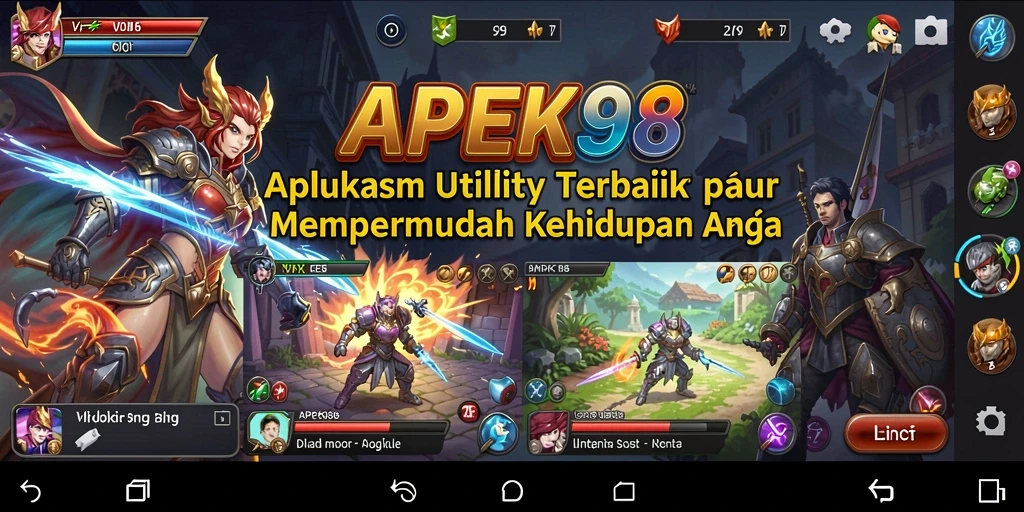 Tampilan utama APEK88 dengan fitur-fitur utilitas yang lengkap.