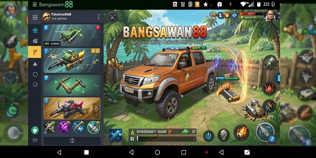 Screenshot utama BANGSAWAN88 menampilkan antarmuka aplikasi yang sederhana dan fungsional.