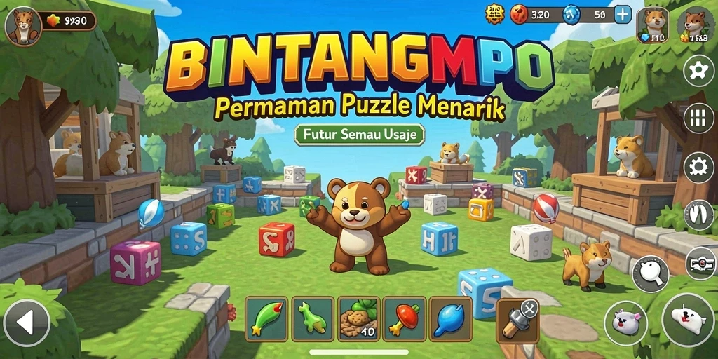 Screenshot gameplay BINTANGMPO dengan teka-teki menarik.