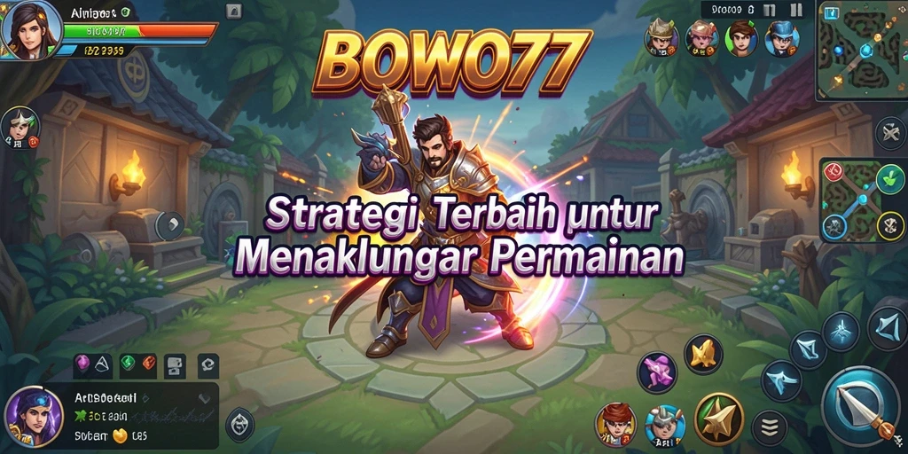 Screenshot gameplay BOWO77 menampilkan strategi pertempuran mendebarkan.