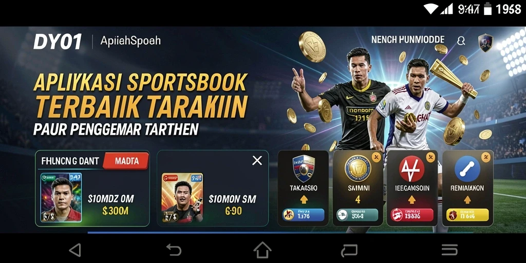 Tampilan gameplay Sportsbook yang menarik dan interaktif di DY01.