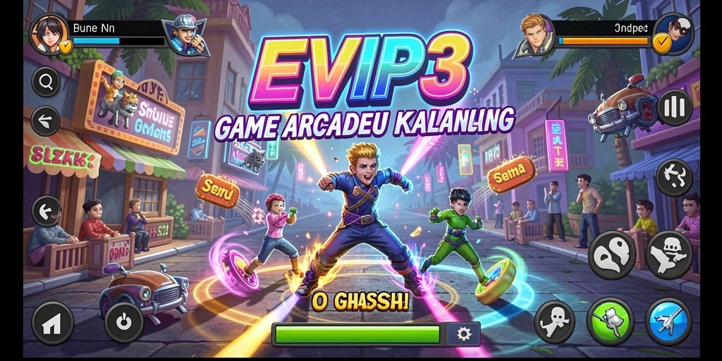 Tampilan gameplay seru dan menarik dari EVIP3 dalam genre Arcade.