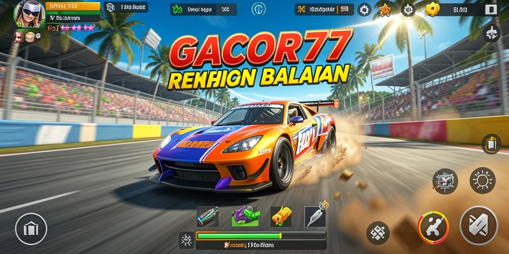 Tampilan mendebarkan dari balapan intens di GACOR77.