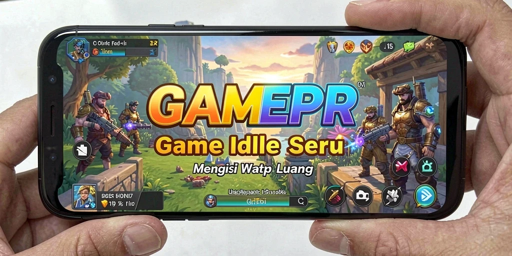 Tampilan gameplay GAMERP yang menawan dan menarik dalam mode Idle.