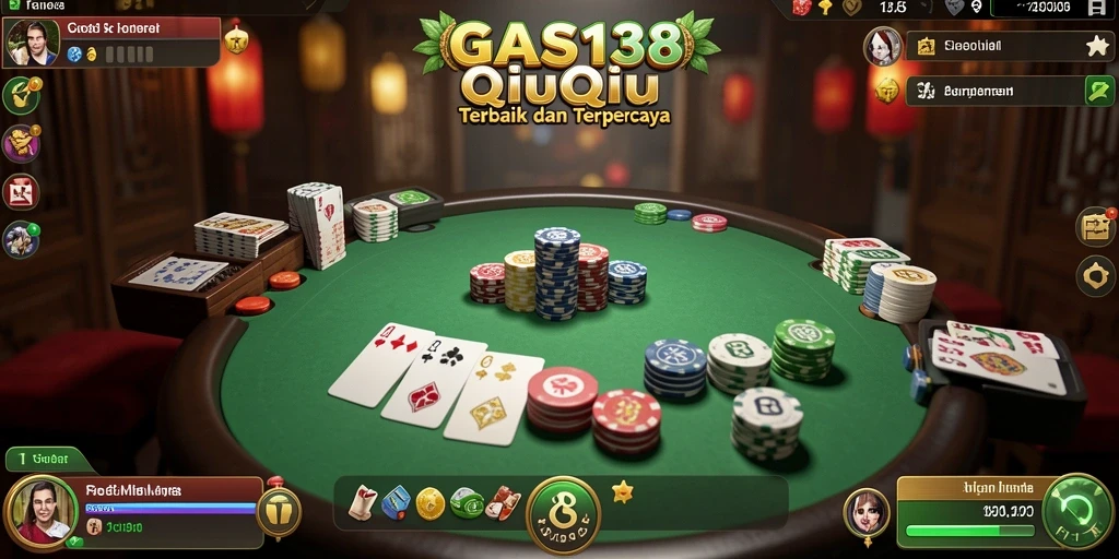 Tampilan gameplay QiuQiu yang seru dan interaktif.