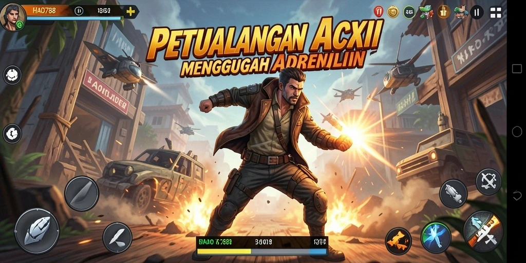 Tampilan gameplay HAO788 yang mendebarkan dan penuh aksi.