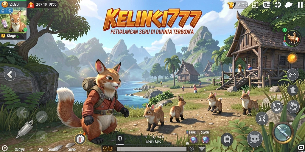 Tampilan gameplay KELINCI777 yang menakjubkan di dunia terbuka.