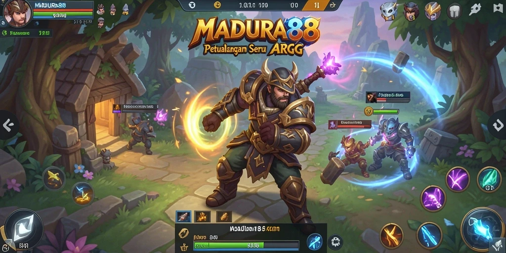 Tampilan gameplay seru dalam dunia MADURA88.