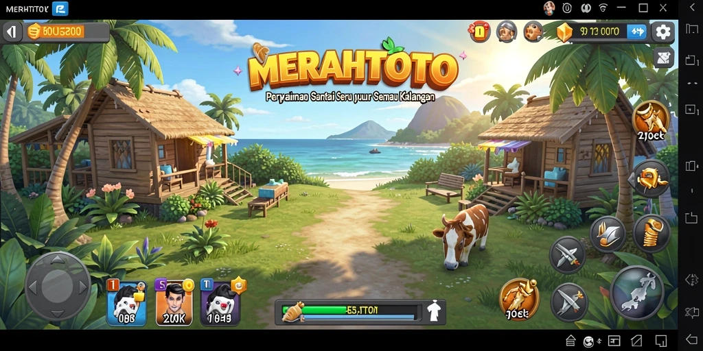 Tampilan gameplay MERAHTOTO yang seru dan menarik.
