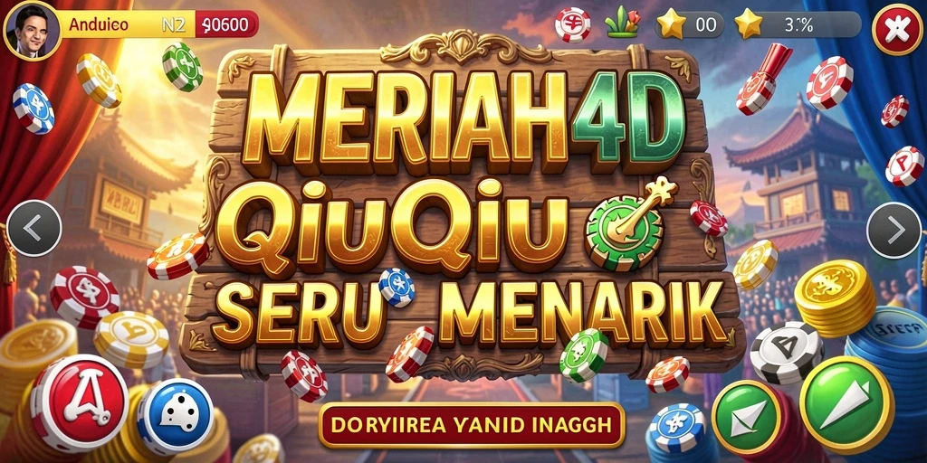 Tampilan gameplay QiuQiu yang seru dan interaktif di MERIAH4D.