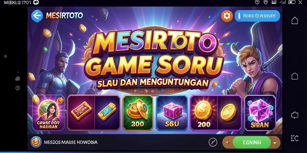 Tampilan gameplay seru MESIRTOTO dengan fitur slot yang menarik.