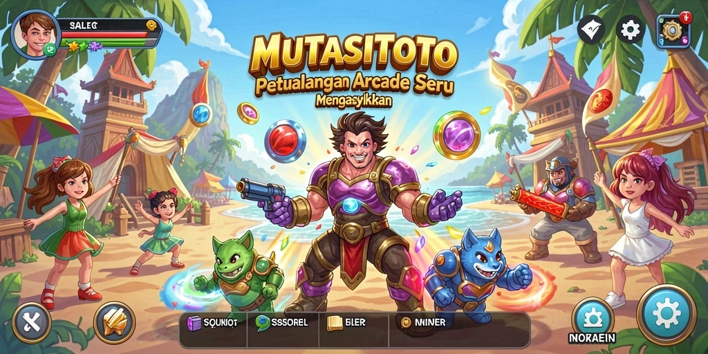 Tampilan gameplay MUTASITOTO yang menarik dan penuh warna.
