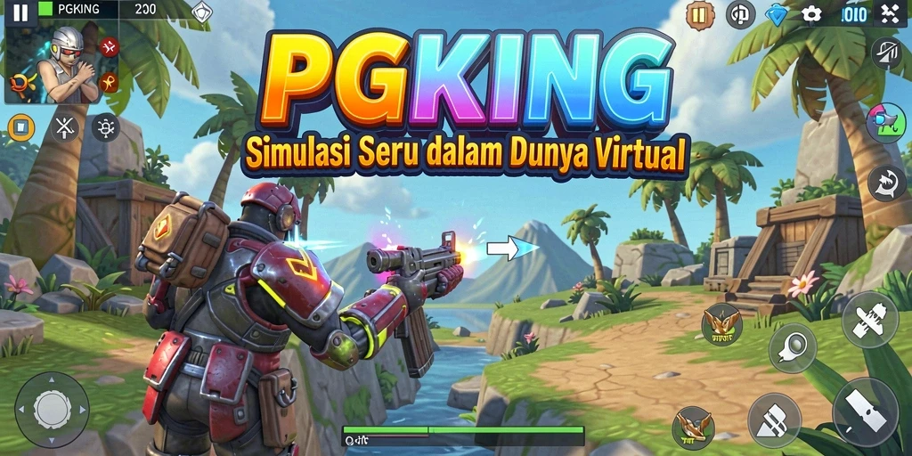 Tampilan gameplay PGKING yang menarik dalam simulasi kehidupan.