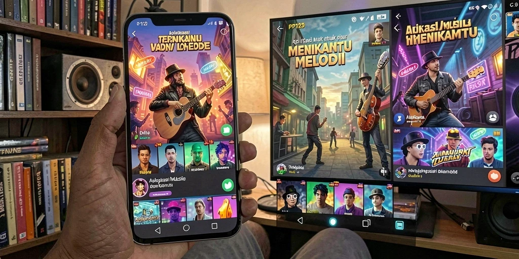 Tampilan gameplay PP123 dengan berbagai pilihan lagu yang memikat.