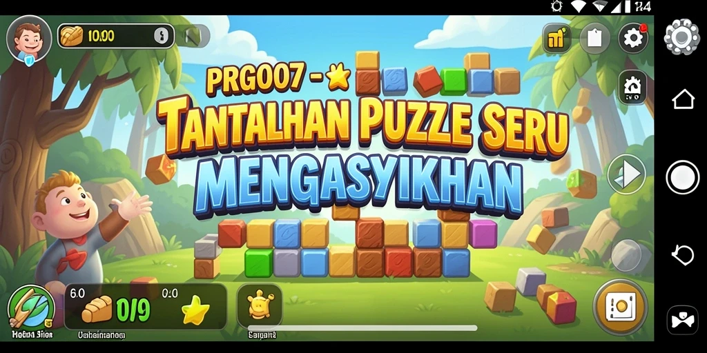 Tampilan permainan PRG007 menunjukkan tantangan puzzle yang seru.
