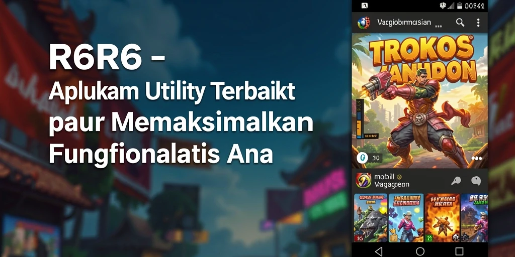 Tampilan R6R6 dengan interface yang user-friendly dan fitur optimasi.
