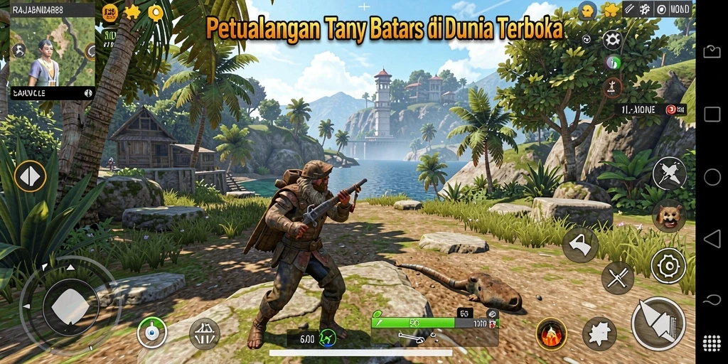 Tampilan menarik dari gameplay RAJABANDAR88 dalam dunia terbuka.