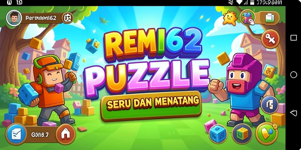 Screenshot gameplay REMI62 menampilkan tantangan Puzzle menarik.