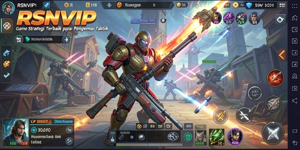 Tangkapan layar gameplay RSNVIP menampilkan aksi taktis yang mendebarkan.