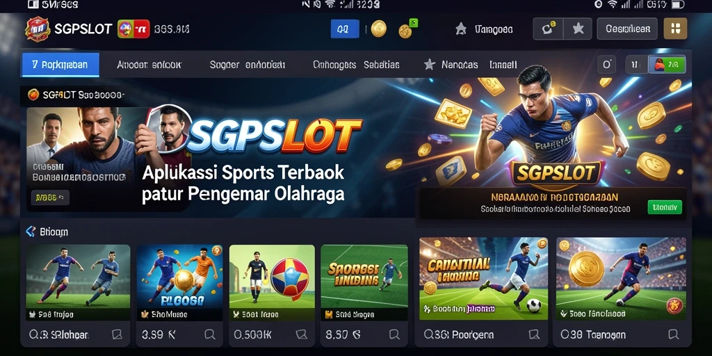 Tampilan antarmuka SGPSLOT saat melakukan taruhan olahraga.